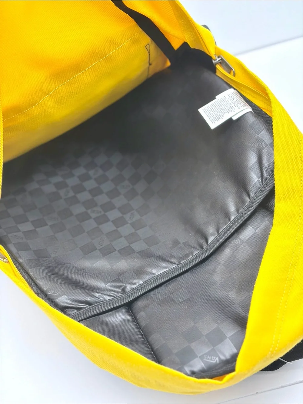 Vans Yellow Canvas Backpack with Black Accents Unisex